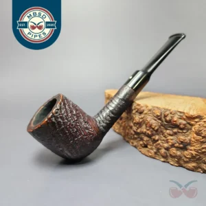 Dunhill 1975 Shell Briar 39 Sandblasted Billiard Estate Briar Pipe, English Estates