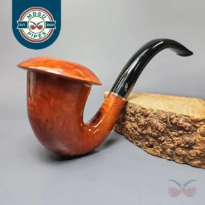 Aldo Velani XL Smooth Calabash w/ Brass Estate Briar Pipe, Italian Estates