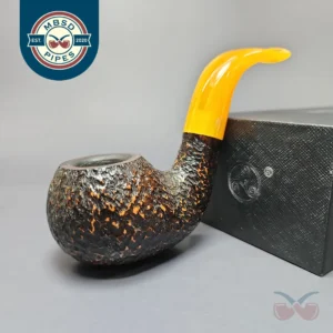 Rattrays Six Friends 19 Rusticated Estate Briar Pipe, Unsmoked, 9mm