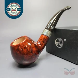 Rattray's The Druids 35 Smooth Apple w/ Silver Estate Briar Pipe, Unsmoked, 9mm