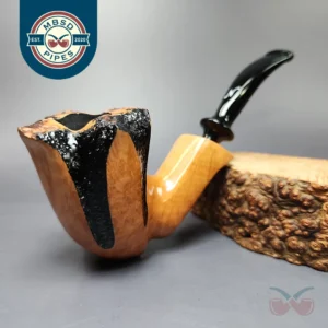 Nording Spiral Natural Smooth Freehand Estate Briar Pipe, Unsmoked