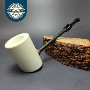 MBSD Meerschaum Deluxe Smooth Poker Block Meerschaum Pipe, New