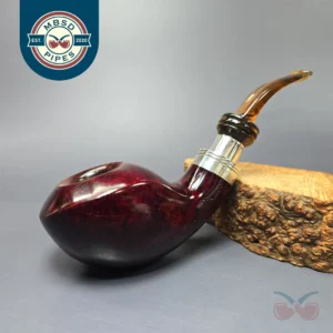 Rinaldo Egea (02) Collection Titania Silver Line (10) Smooth Whale Estate Briar Pipe, Italian Estates