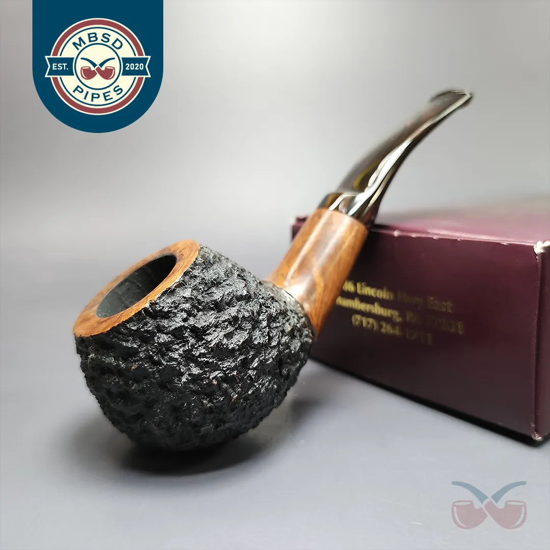 JM Boswell 2020 Rusticated Author Estate Briar Pipe, American Estates
