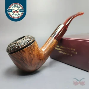 JM Boswell 2017 Partially Rusticated Rhodesian Estate Briar Pipe, American Estates