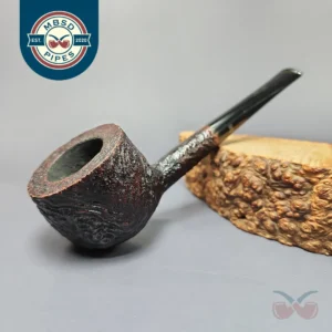 Stanwell c.1960s 83R Hand Made Sandblasted Pot Estate Briar Pipe, Danish Estates