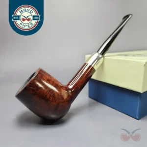 MBSD Briars Timeless Traditions 1 Smooth Billiard w/ Silver Handmade Briar Pipe, New
