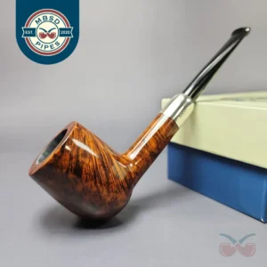 MBSD Briars Timeless Traditions 1 Smooth Billiard w/ Silver Handmade Briar Pipe, New