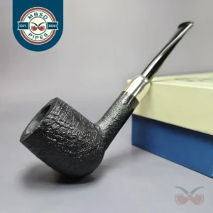 MBSD Briars Timeless Traditions 1 Sandblasted Billiard w/ Silver Handmade Briar Pipe, New