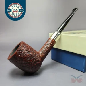 MBSD Briars Timeless Traditions 1 Sandblasted Billiard w/ Silver Handmade Briar Pipe, New