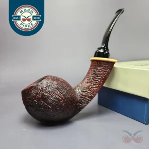 MBSD Briars Modern Masters 2 Sandblasted Blowfish w/ Boxwood Briar Pipe, New