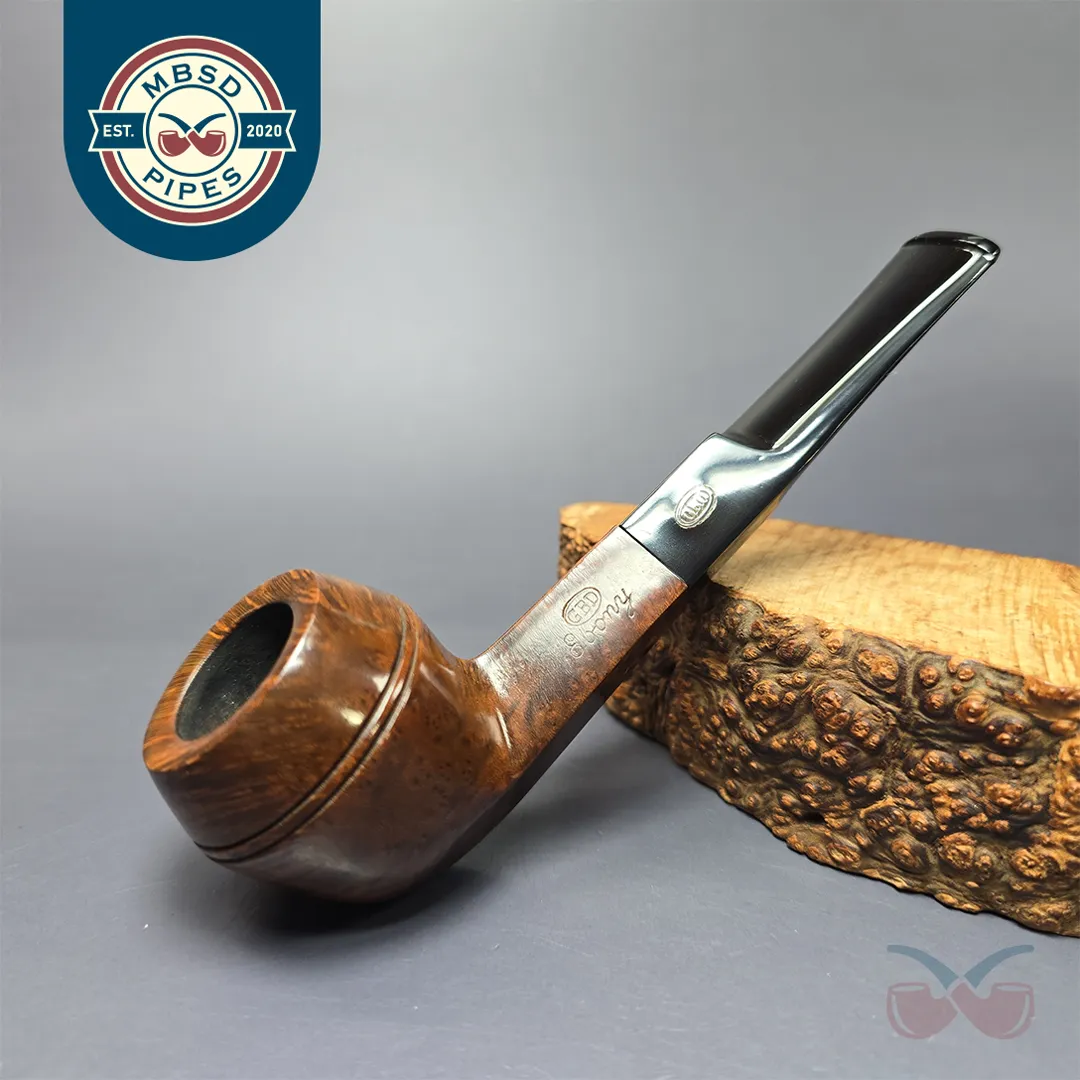 GBD Pre-1980s Ebony 2006 Smooth Bulldog Estate Briar Pipe, Unsmoked