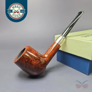 MBSD Briars Timeless Traditions 1 Smooth Billiard w/ Silver Handmade Briar Pipe, New