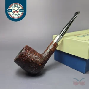MBSD Briars Timeless Traditions 1 Sandblasted Billiard w/ Silver Handmade Briar Pipe, New