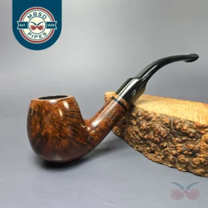 Velani Classica Extra 204 Smooth Bent Billiard Estate Briar Pipe, Unsmoked