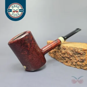 J Mouton Smooth Popera Poker w/ Mammoth Handmade Briar Pipe, New