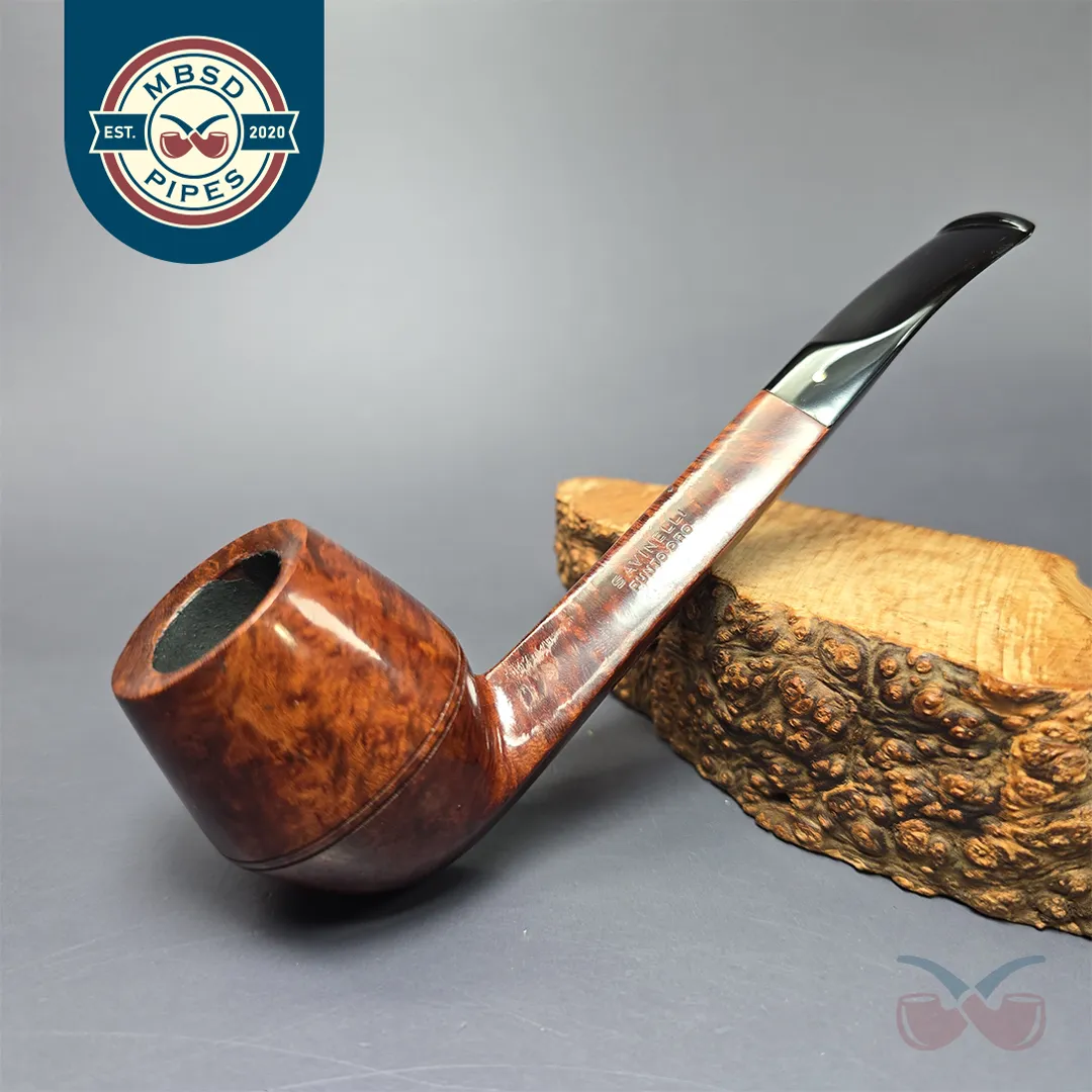 Savinelli Punto Oro 514 KS Smooth Bulldog Estate Briar Pipe, Unsmoked