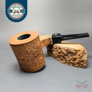 Ser Jacopo Insanus 3 Spongia S3 Sandblasted Poker Estate Briar Pipe, Italian Estates