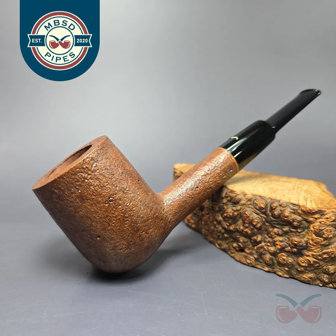 Caminetto Ascorti Radice Era Excellence Sandblasted Billiard Estate Briar Pipe, Unsmoked
