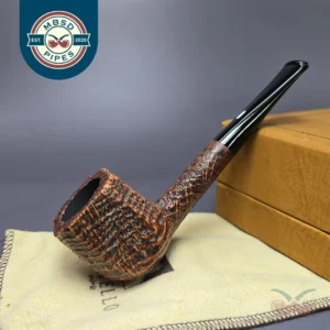 Castello Old Antiquari KK Sandblasted Panel Estate Briar Pipe, Italian Estates