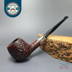 Ashton Pebble Grain X Sandblasted Prince w/ Silver Estate Briar Pipe, Unsmoked