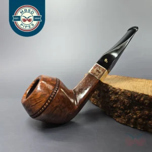 Peterson Sherlock Holmes Baker Street w/ 9k Gold Smooth Bulldog Estate Briar Pipe, Unsmoked