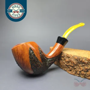 Lothar Schirwitz 11 Partially Rusticated Egg Estate Briar Pipe, Unsmoked, 9mm