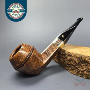 Peterson Sherlock Holmes Baker Street w/ 9k Gold Smooth Bulldog Estate Briar Pipe, Unsmoked