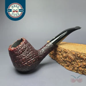 Ashton 1986 Pebble Grain XXX Sandblasted Brandy Estate Briar Pipe, English Estates