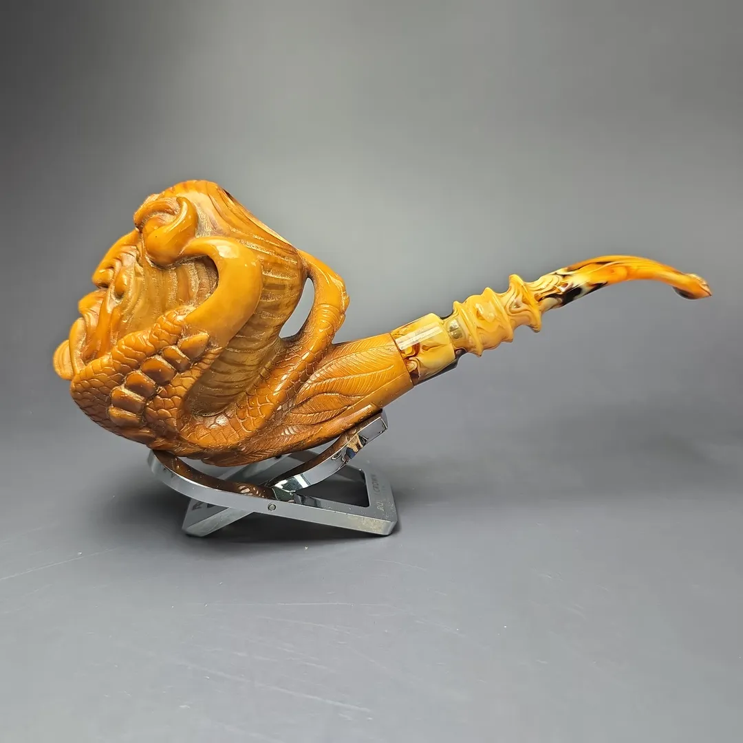 Ural (Baglan) Magnum Demon Head Estate Block Meerschaum Pipe, Turkish Estates - Image 2