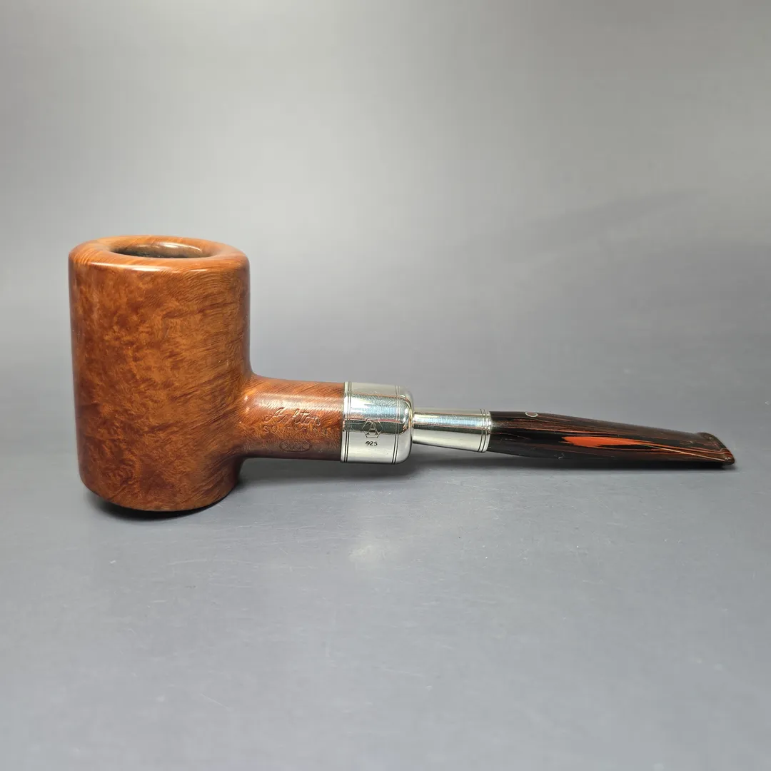Ashton 2004 Sovereign XXX Smooth Poker w/ Silver Spigot Estate Briar Pipe, English Estates - Image 2