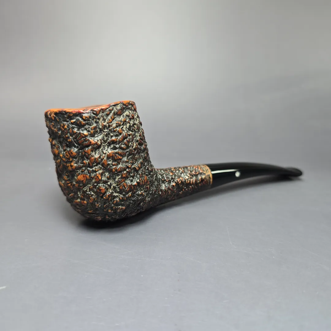 Castello 1960s-80s Sea Rock Briar 3K 19 Rusticated Zulu Estate Briar Pipe, Italian Estates - Image 2
