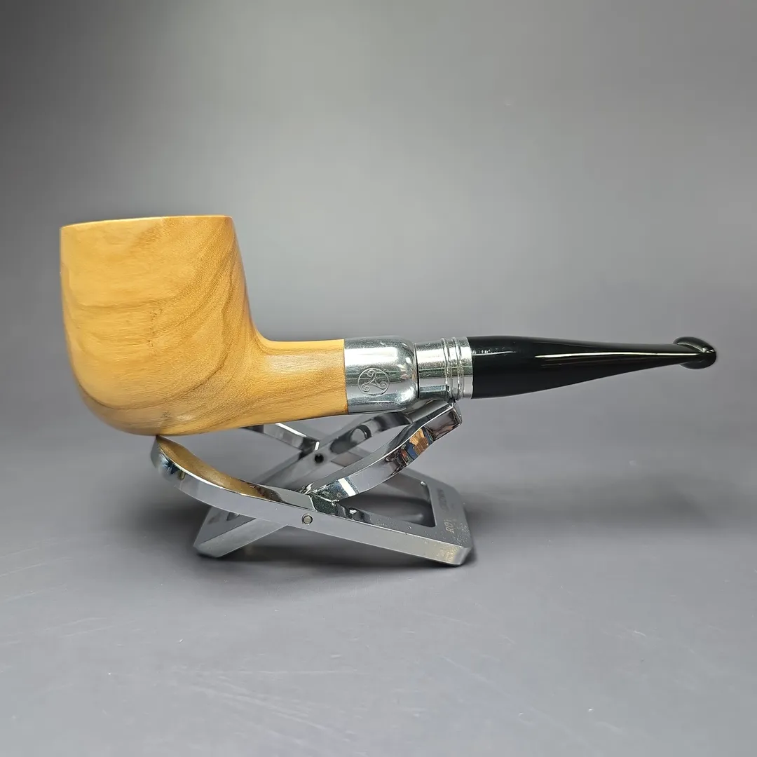 Rattrays Sanctuary Olivewood Smooth Billiard Estate Pipe, Unsmoked, 9mm - Image 2