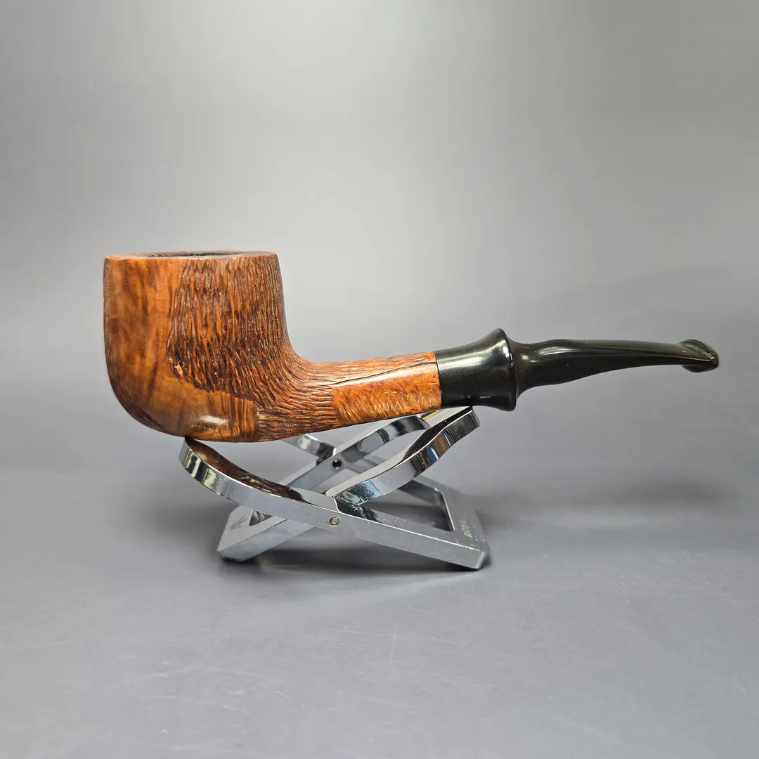 The Tinder Box Jura Partially Rusticated Pot Estate Briar Pipe, Other Estates - Image 2