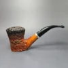 Mauro Armellini XL Rusticated Dublin Sitter w/ Silver Estate Briar Pipe, Italian Estates - Image 2