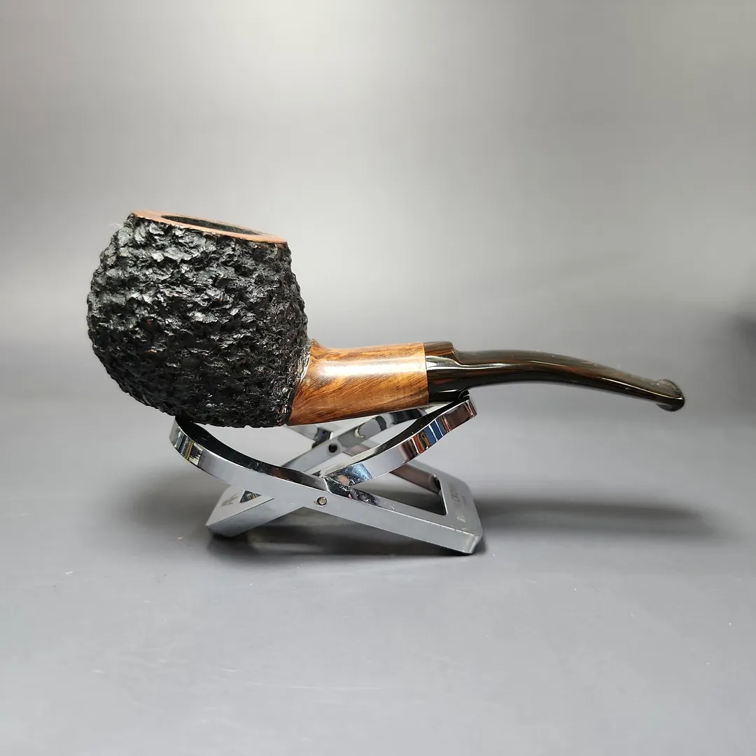 JM Boswell 2020 Rusticated Author Estate Briar Pipe, American Estates - Image 2