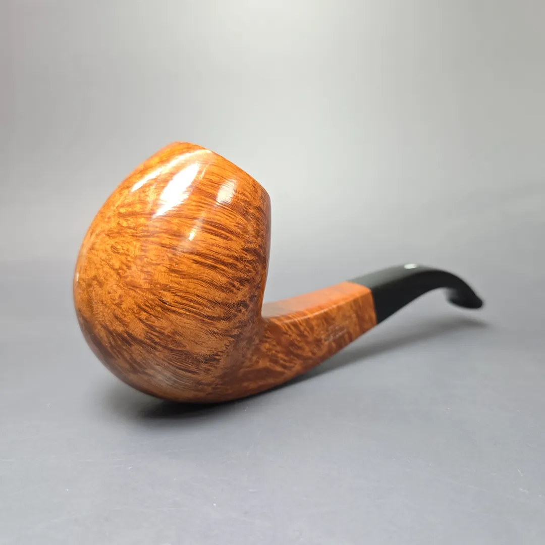 Castello "Castello" G Large Smooth Panel Shank Egg Estate Briar Pipe, Unsmoked - Image 2