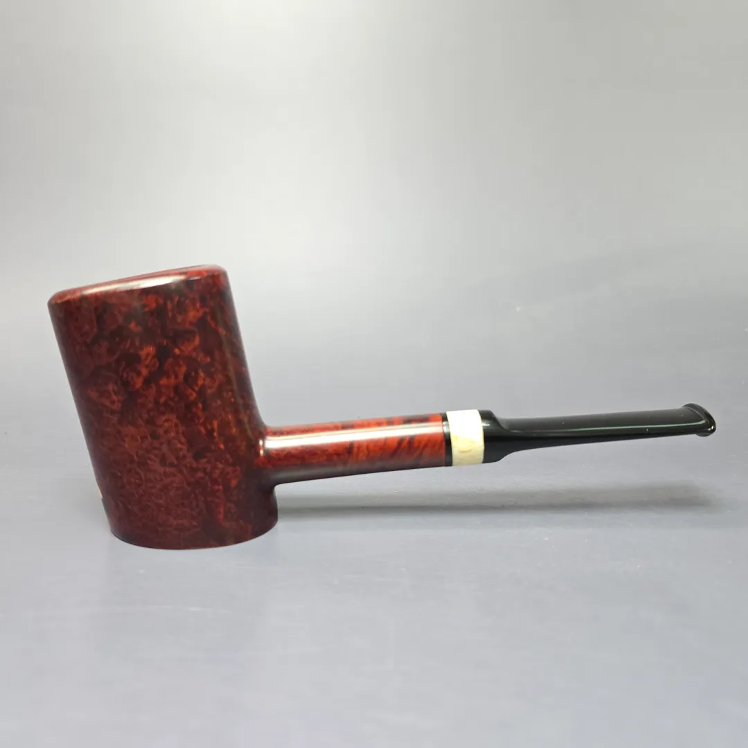 J Mouton Smooth Popera Poker w/ Mammoth Handmade Briar Pipe, New - Image 2