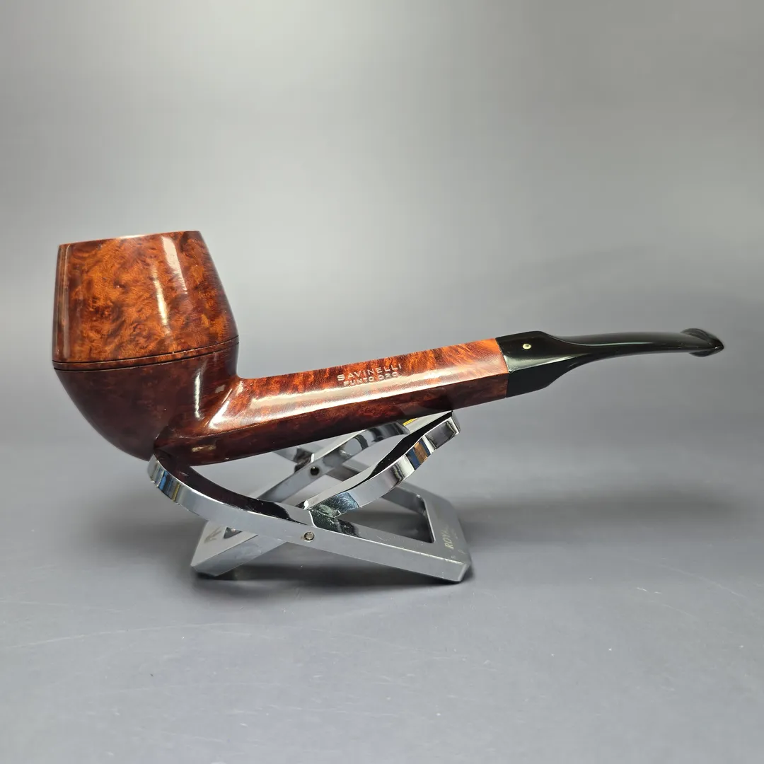 Savinelli Punto Oro 514 KS Smooth Bulldog Estate Briar Pipe, Unsmoked - Image 2