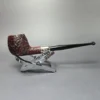 Ashton Pebble Grain X Sandblasted Prince w/ Silver Estate Briar Pipe, Unsmoked - Image 2