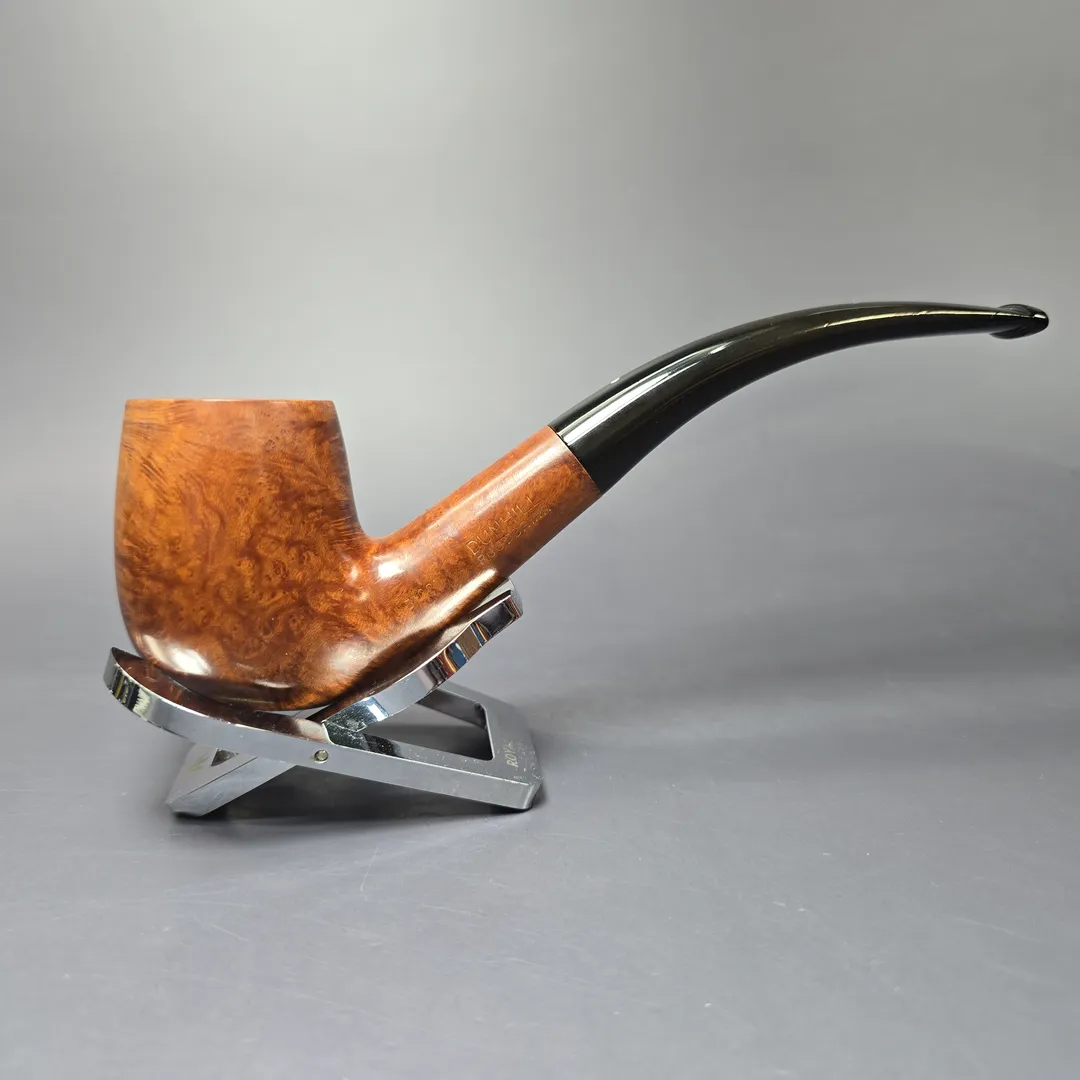 Dunhill 1982 Root Briar 51021 Smooth Bent Billiard Estate Briar Pipe, English Estates - Image 2