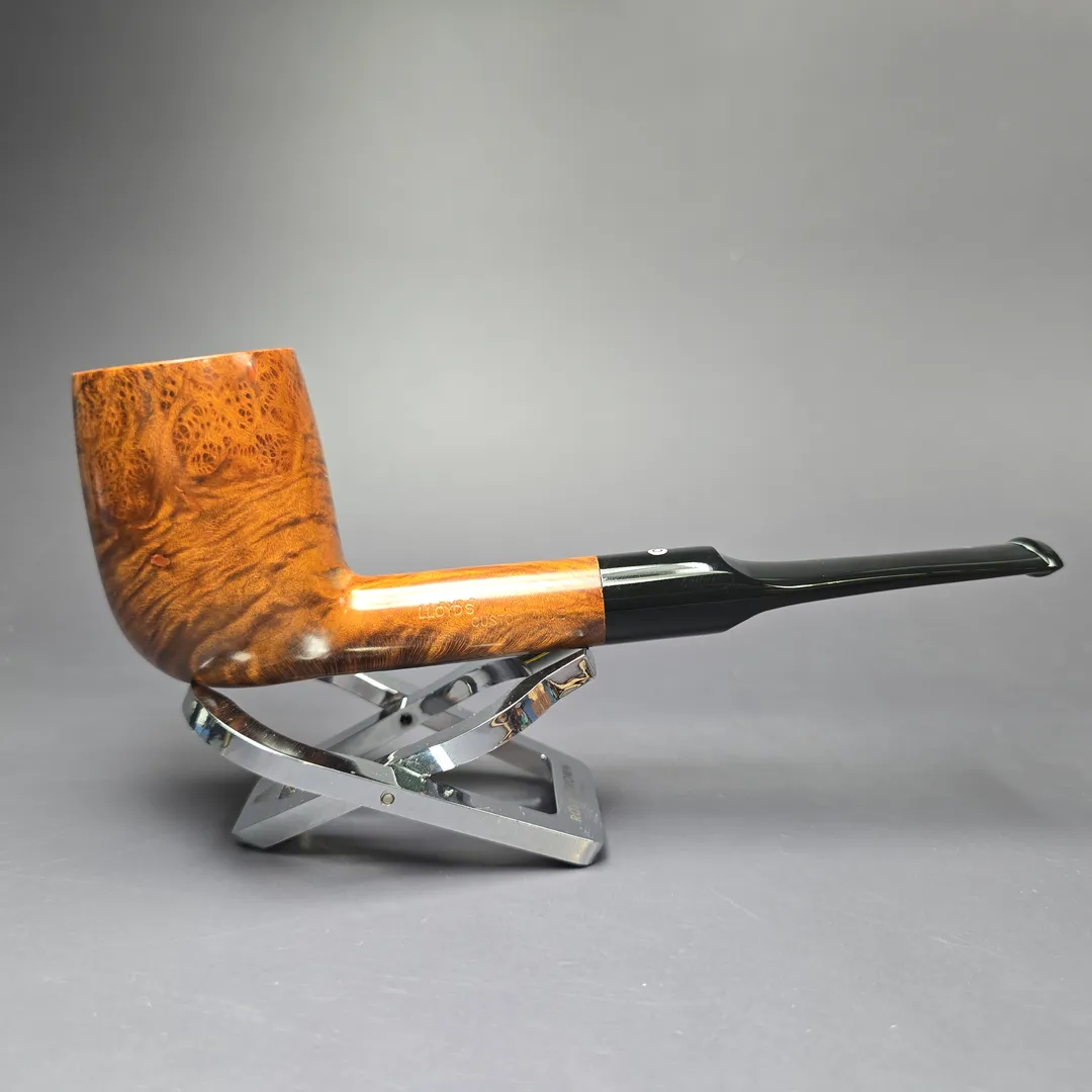 Lloyd's by Lorenzo Custom Made 8551 Smooth Billiard Estate Briar Pipe, Italian Estates - Image 2