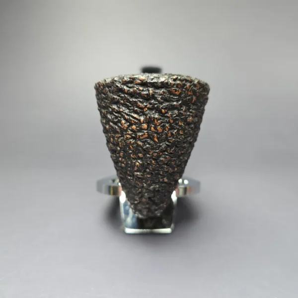 Brebbia First 1997 Rusticated Calabash w/ Silver Estate Briar, Pipe Unsmoked, 9mm - Image 3