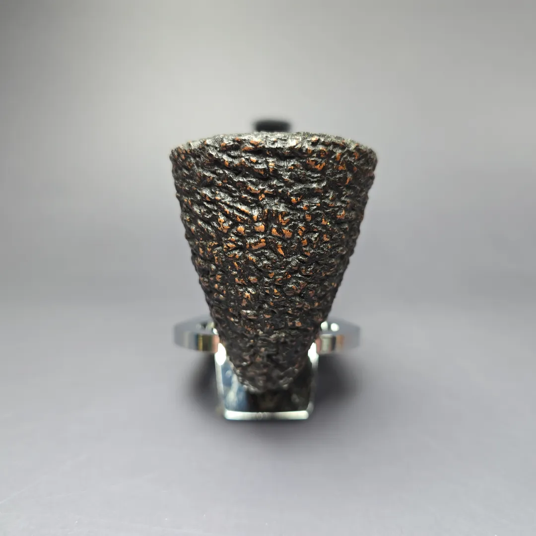 Brebbia First 1997 Rusticated Calabash w/ Silver Estate Briar, Pipe Unsmoked, 9mm - Image 3