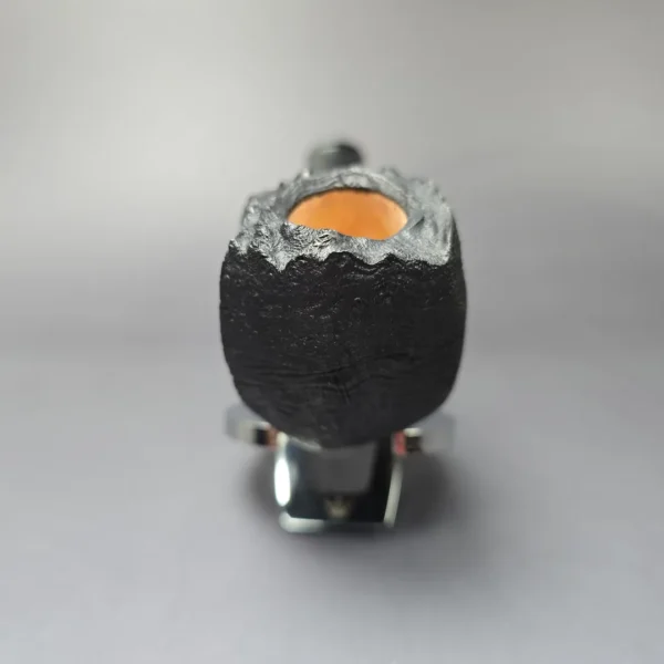 Peter Toth Sandblasted Freehand w/ Ebony & Osage Handmade Briar Pipe, New - Image 3