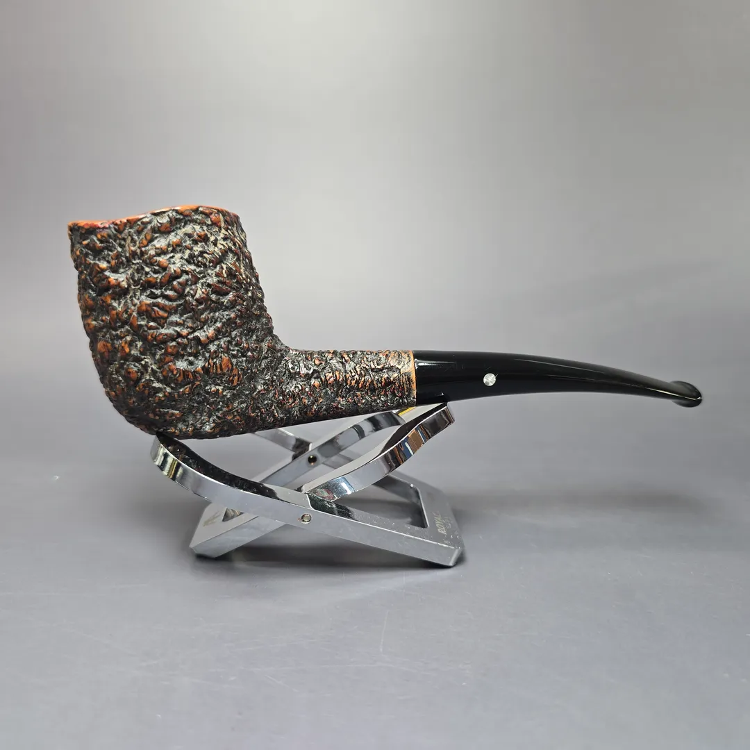 Castello 1960s-80s Sea Rock Briar 3K 19 Rusticated Zulu Estate Briar Pipe, Italian Estates - Image 3