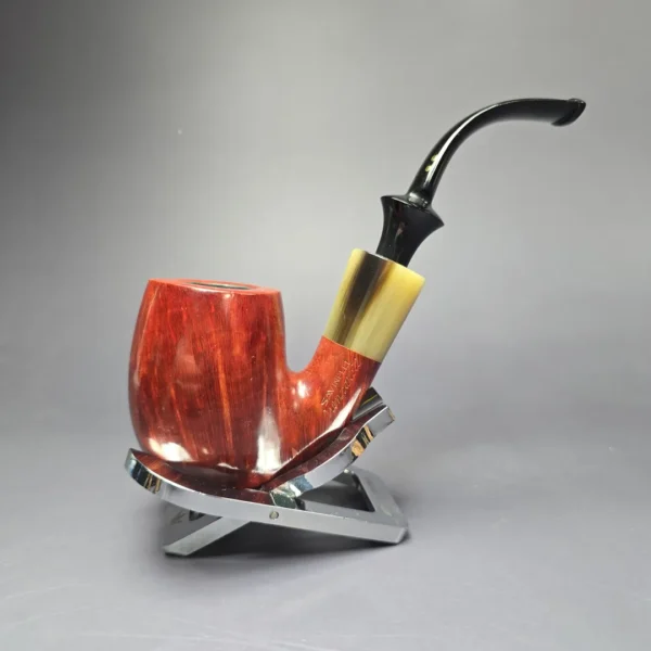 Savinelli Nonpareil 9614 Smooth Oom Paul Estate Briar Pipe, Unsmoked - Image 3