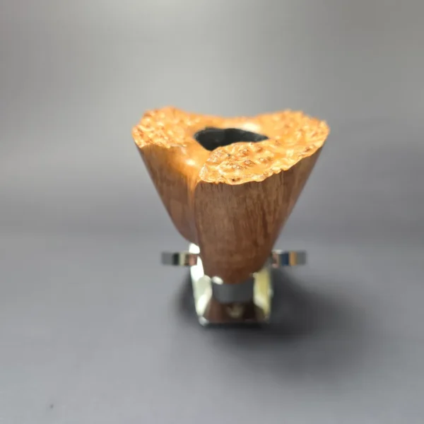 Herriot Pipes Natural Smooth Freehand Dublin w/ Plateaux Handmade Briar Pipe, New - Image 3