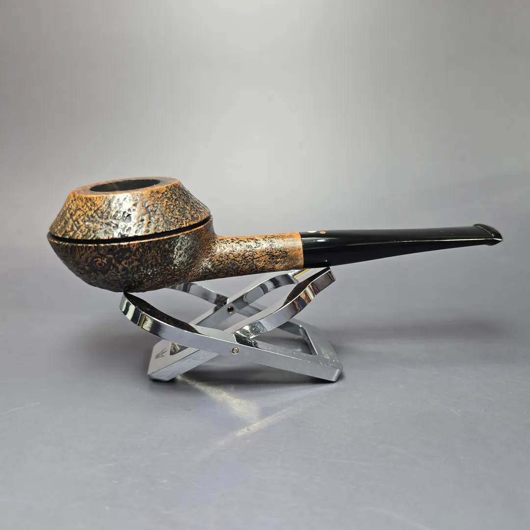 Luciano 2010 Squat Sandblasted Rhodesian Estate Briar Pipe, Italian Estates - Image 3
