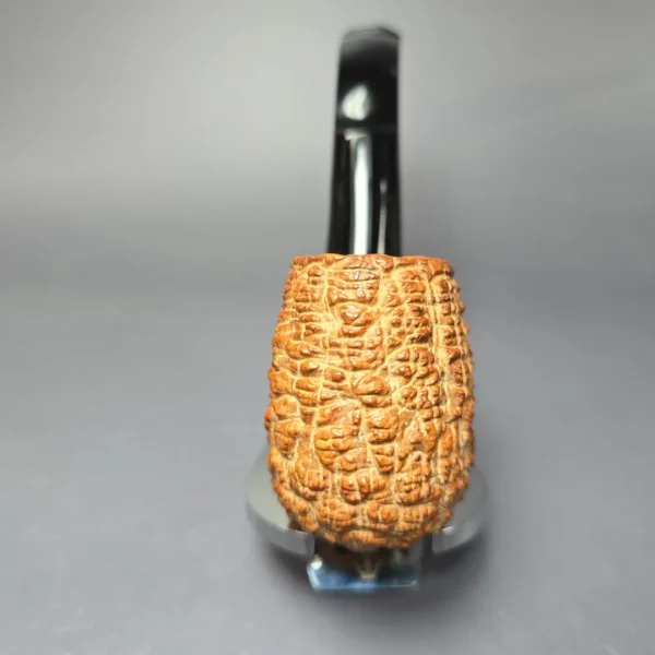 The Tinder Box Verona Corallo Rusticated Oom Paul Estate Briar Pipe, Italian Estates - Image 3